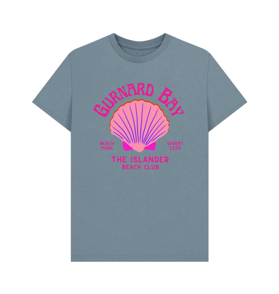 Stone Blue Printed T-shirt