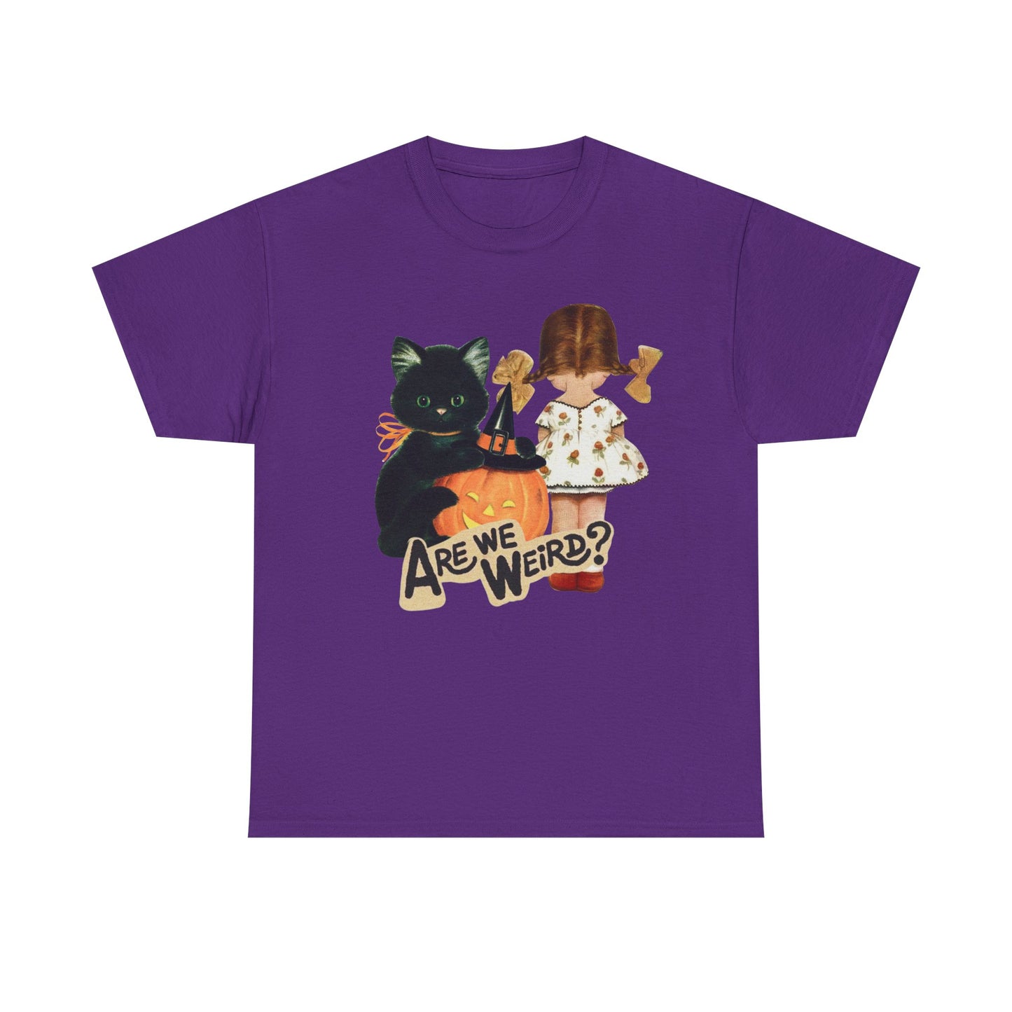 Vintage Halloween Tee, Cat Lovers Shirt, Funny Quote T-Shirt, Kitschy, Halloween Costume Tee, Unisex Cotton Top, Gift for Her