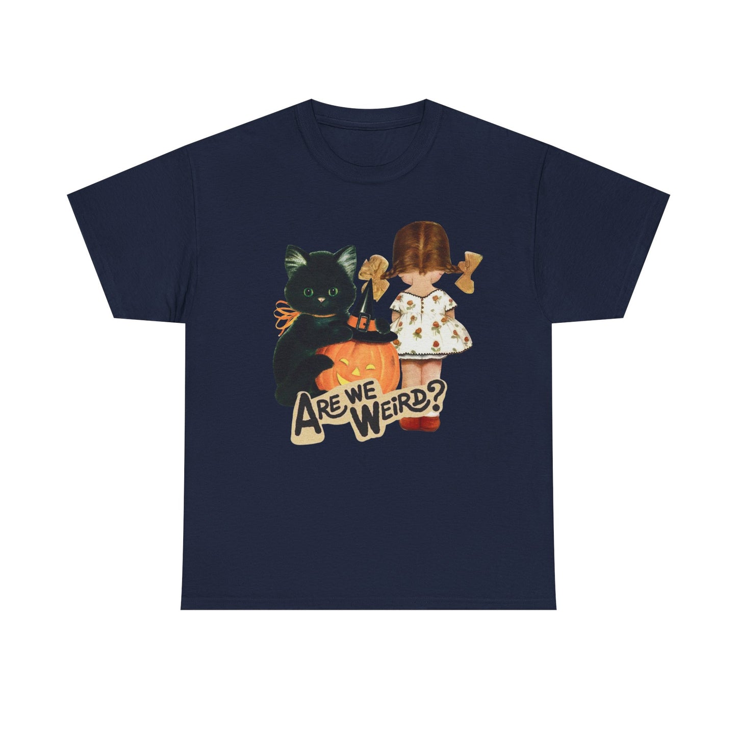 Vintage Halloween Tee, Cat Lovers Shirt, Funny Quote T-Shirt, Kitschy, Halloween Costume Tee, Unisex Cotton Top, Gift for Her