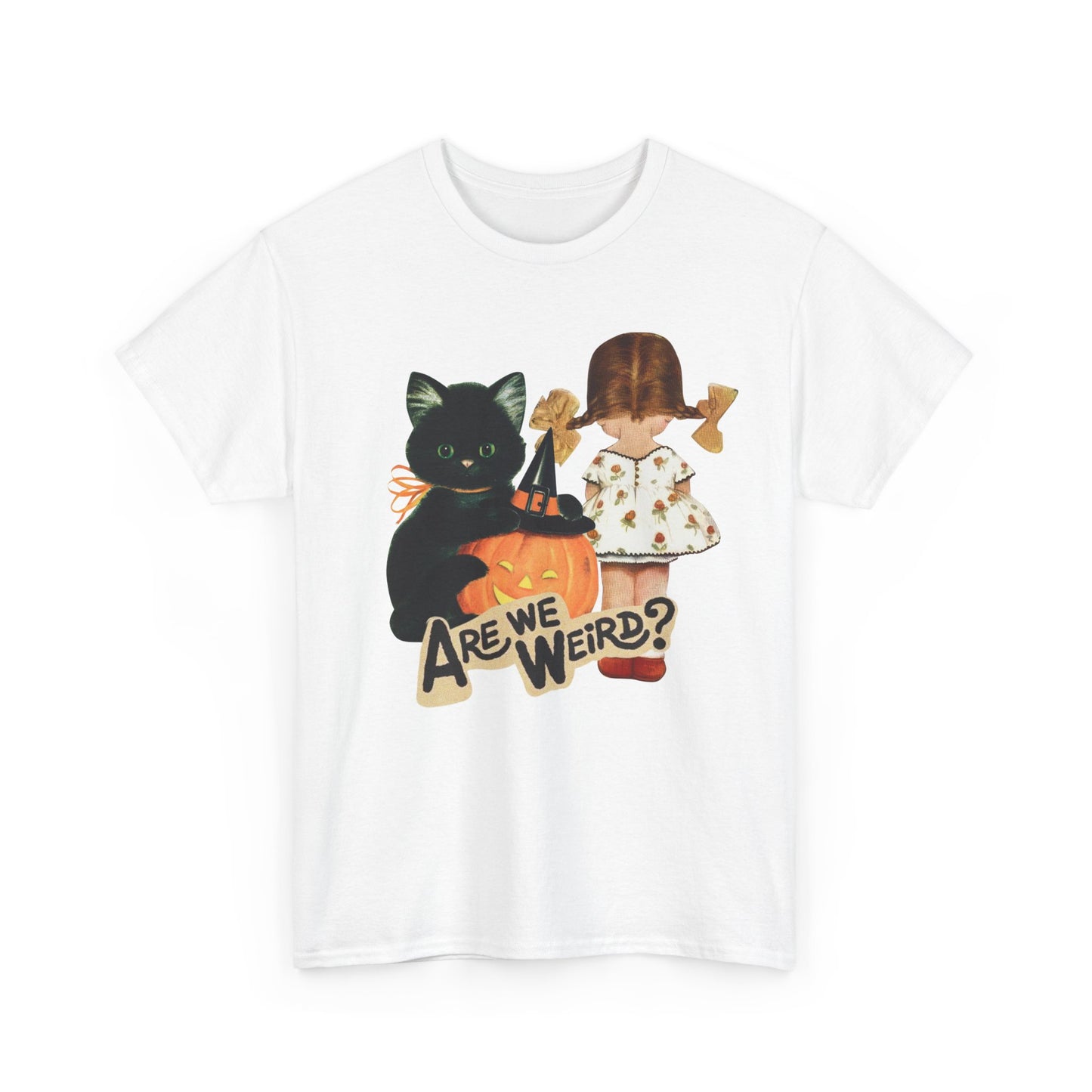 Vintage Halloween Tee, Cat Lovers Shirt, Funny Quote T-Shirt, Kitschy, Halloween Costume Tee, Unisex Cotton Top, Gift for Her