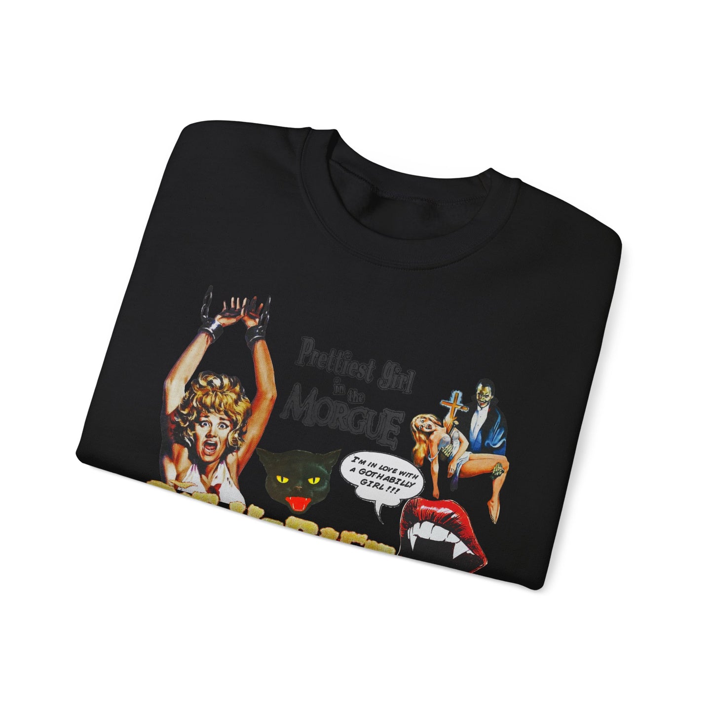 Halloween/Spooky Vintage Scream Queen Unisex Heavyweight Sweatshirt