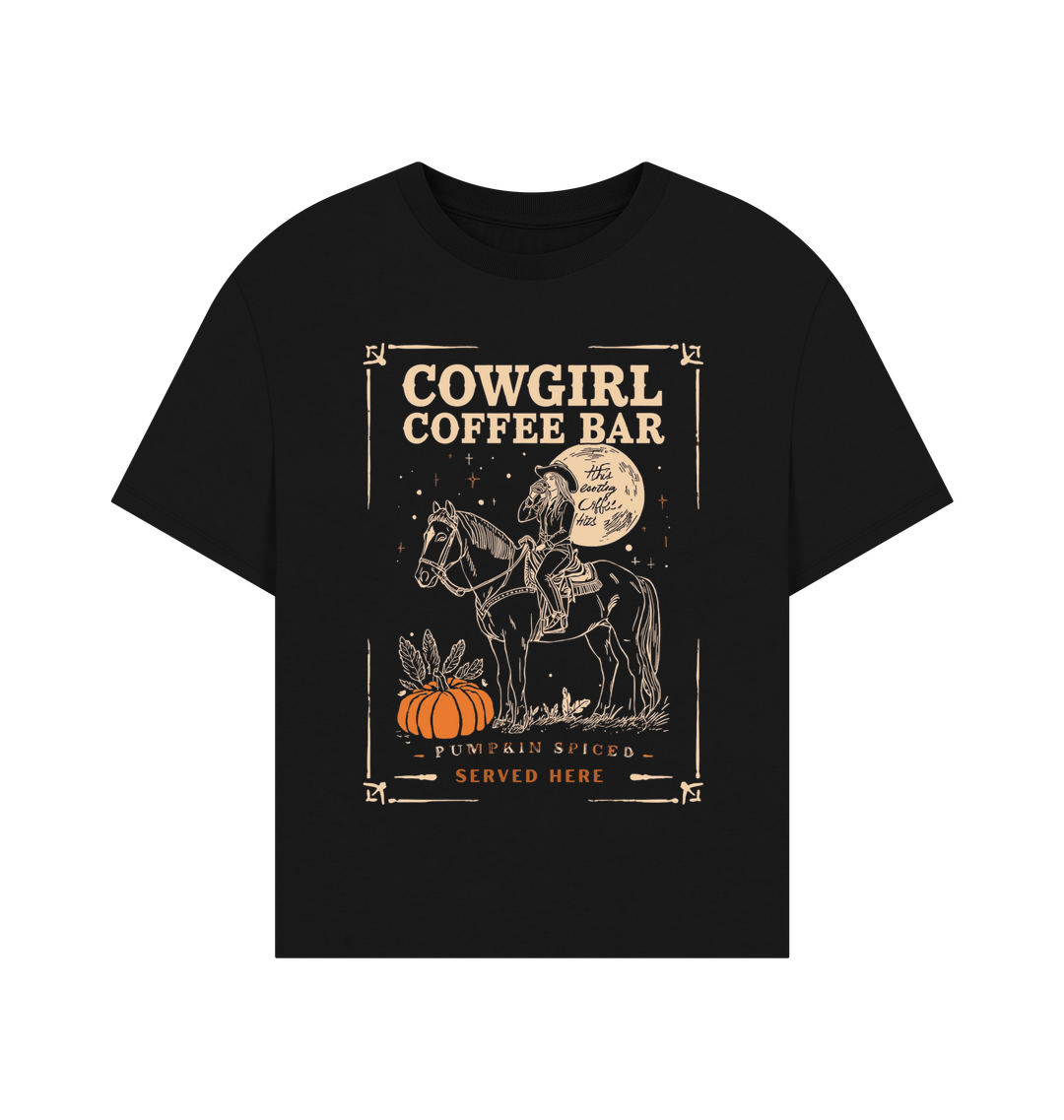 Black Printed T-shirt Front