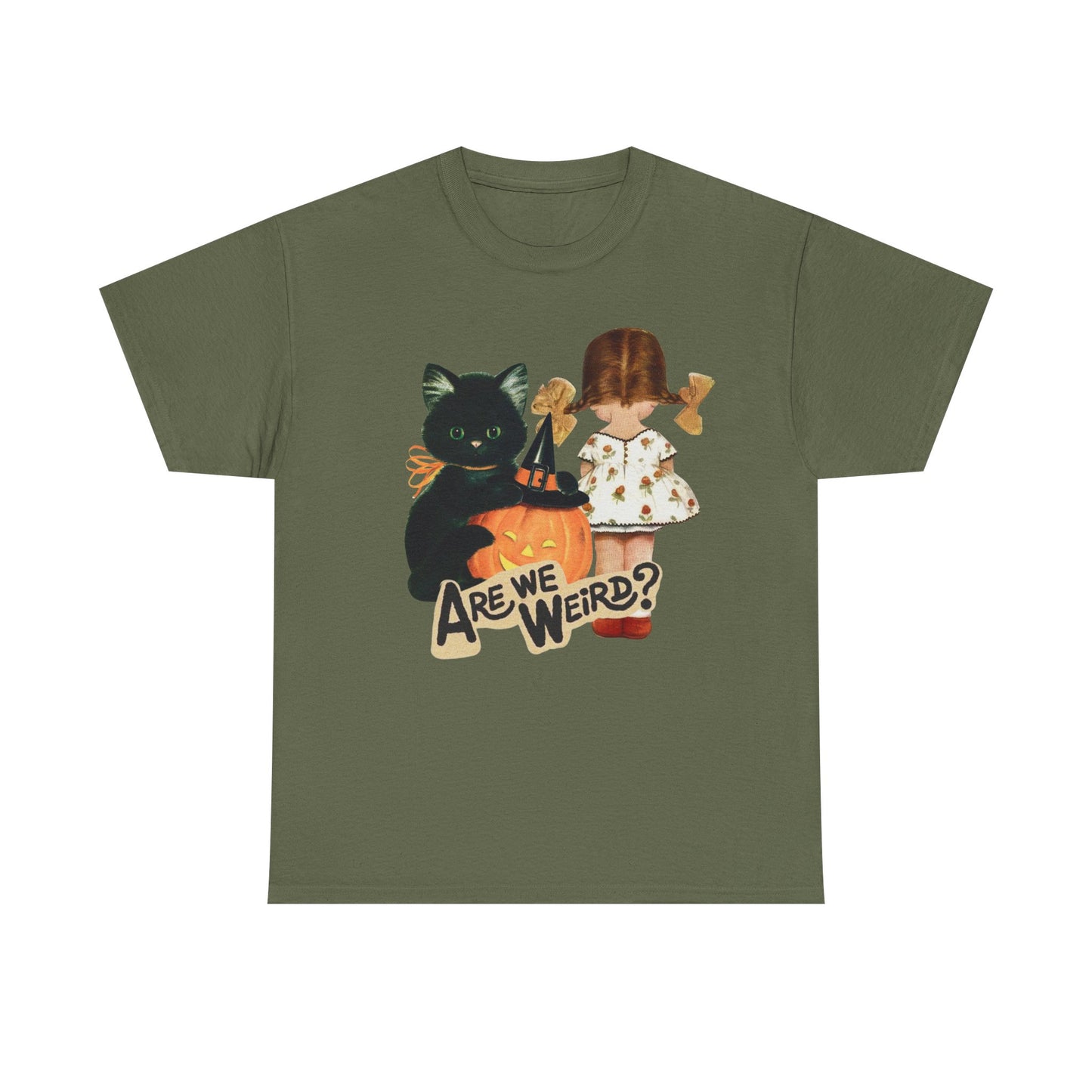 Vintage Halloween Tee, Cat Lovers Shirt, Funny Quote T-Shirt, Kitschy, Halloween Costume Tee, Unisex Cotton Top, Gift for Her