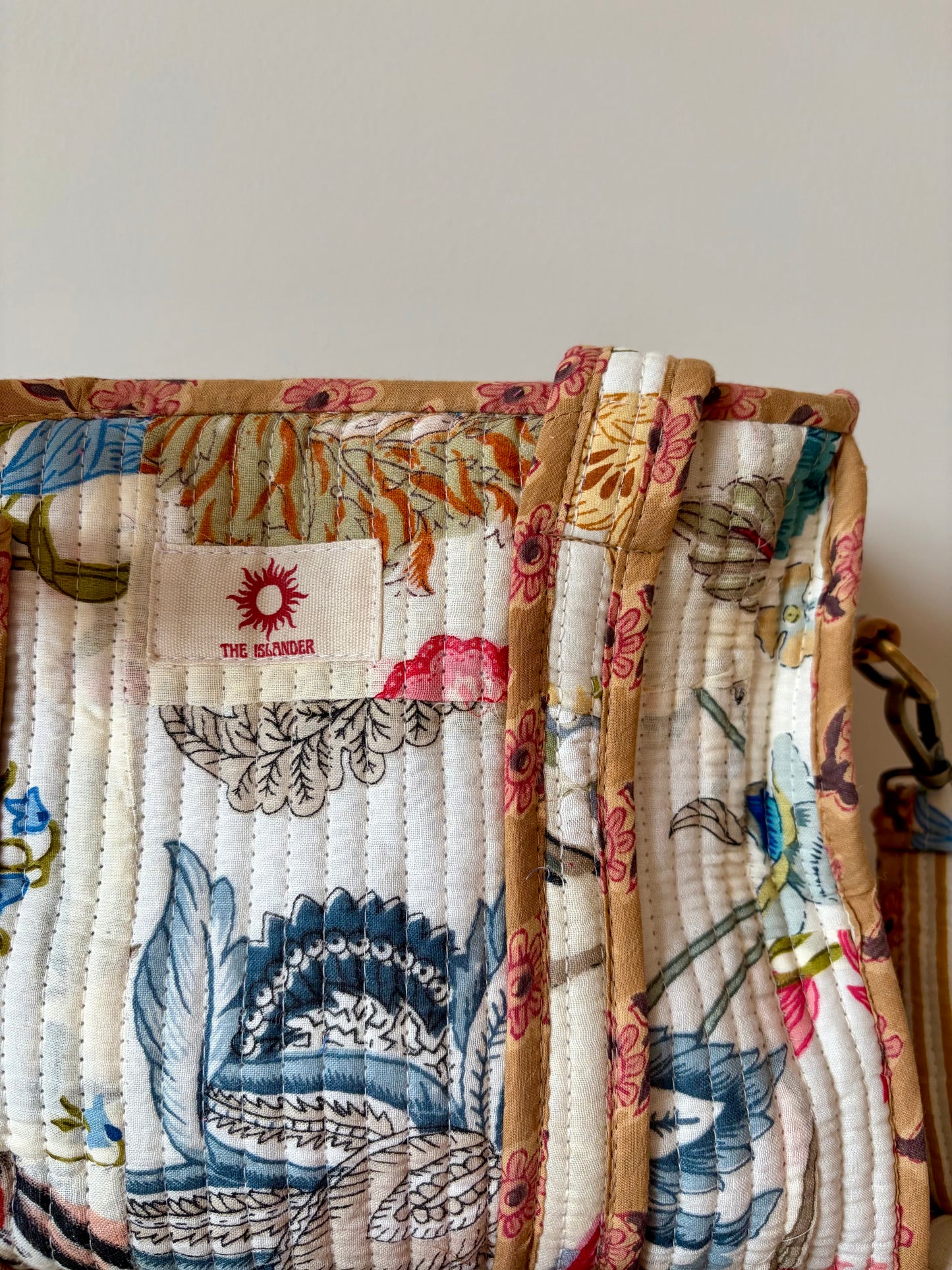 Cream Patchwork Mini Tote Bag