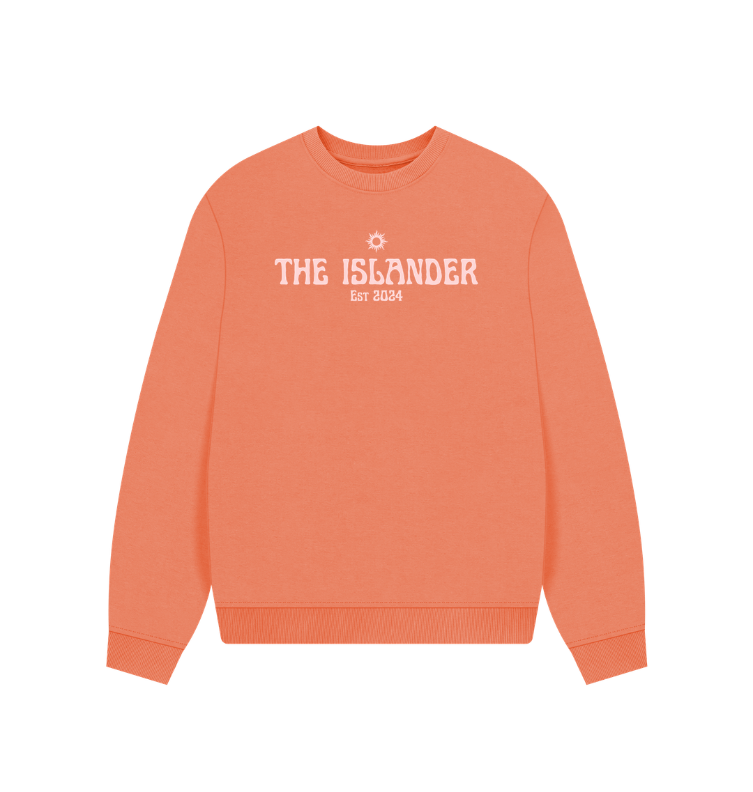 Apricot Printed Sweater Front