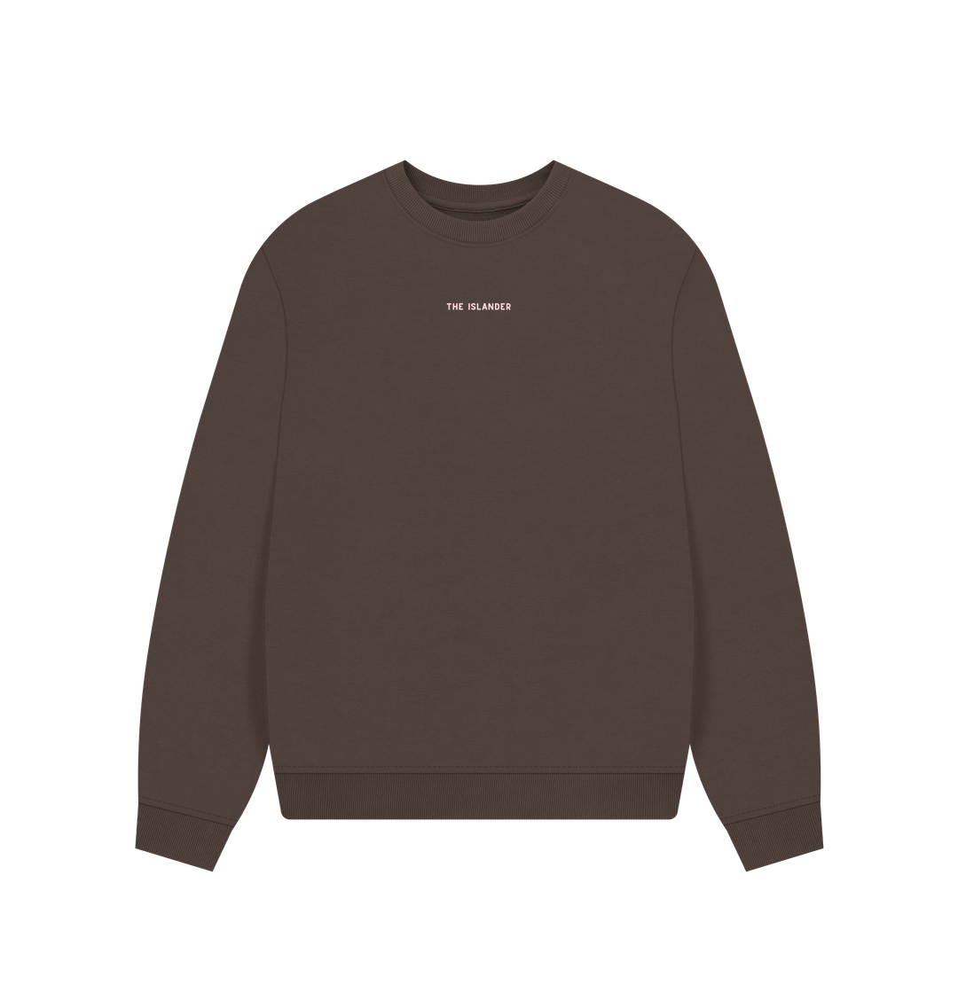 Chocolate Printed Sweater Front