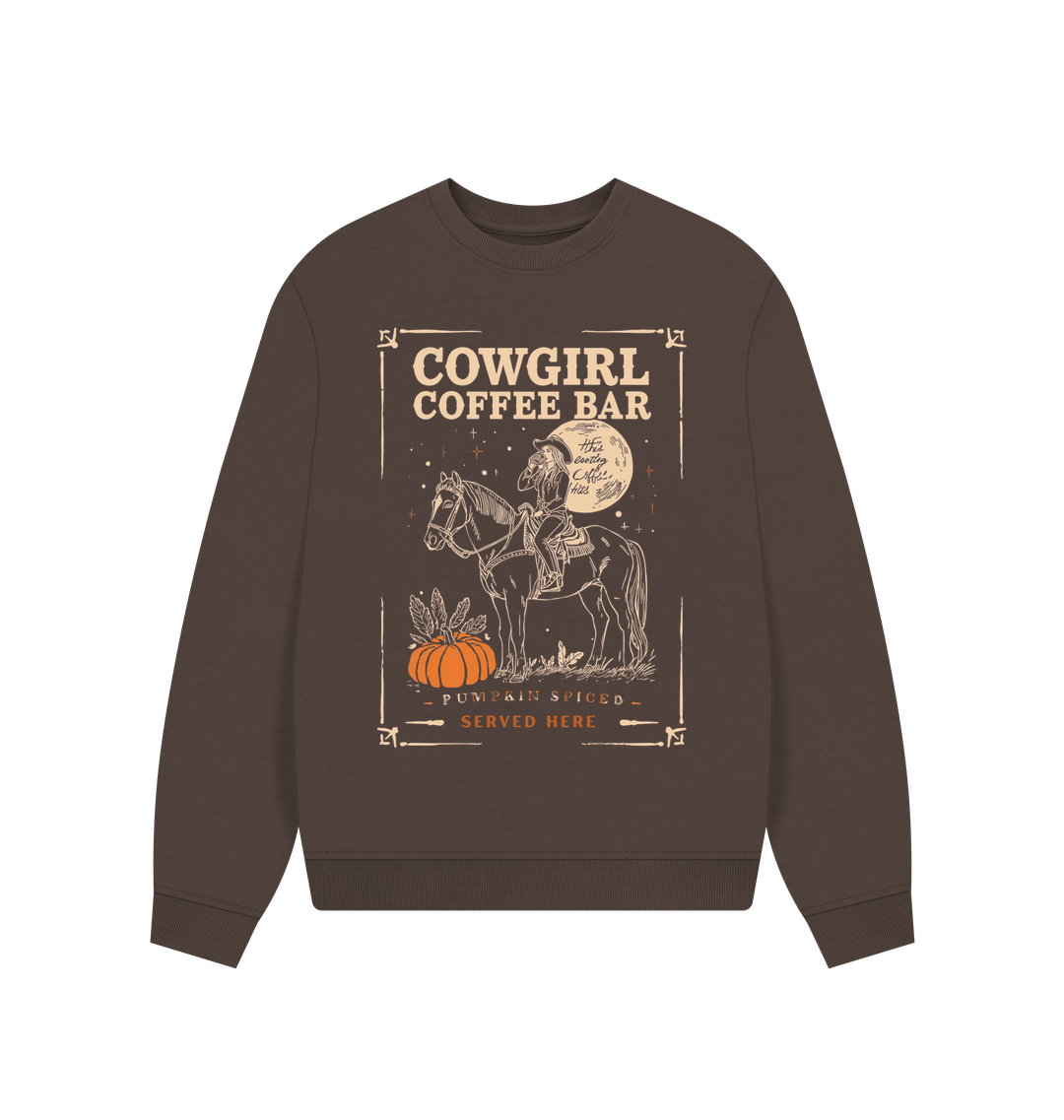 Chocolate Printed Sweater Front