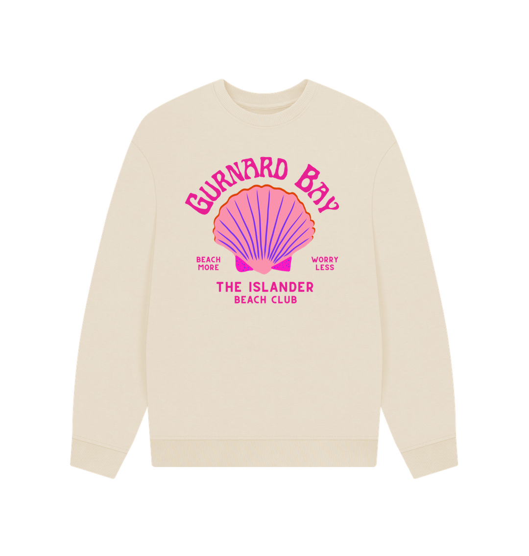 Gurnard Bay Pink Beach Club Unisex Oversized Sweatshirt – The