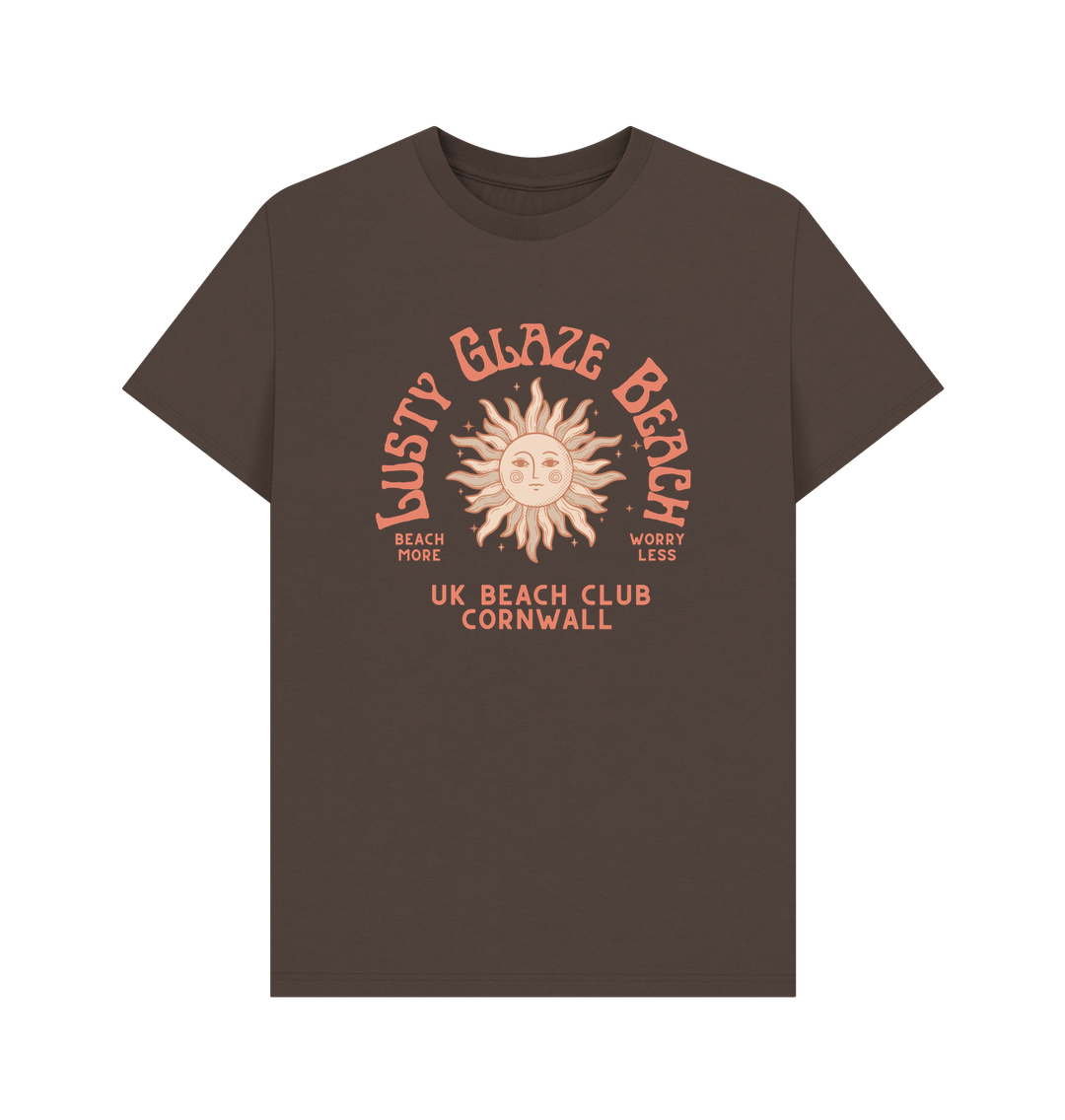 Chocolate Lusty Glaze Beach - Cornwall Beach Club - Unisex T Shirt
