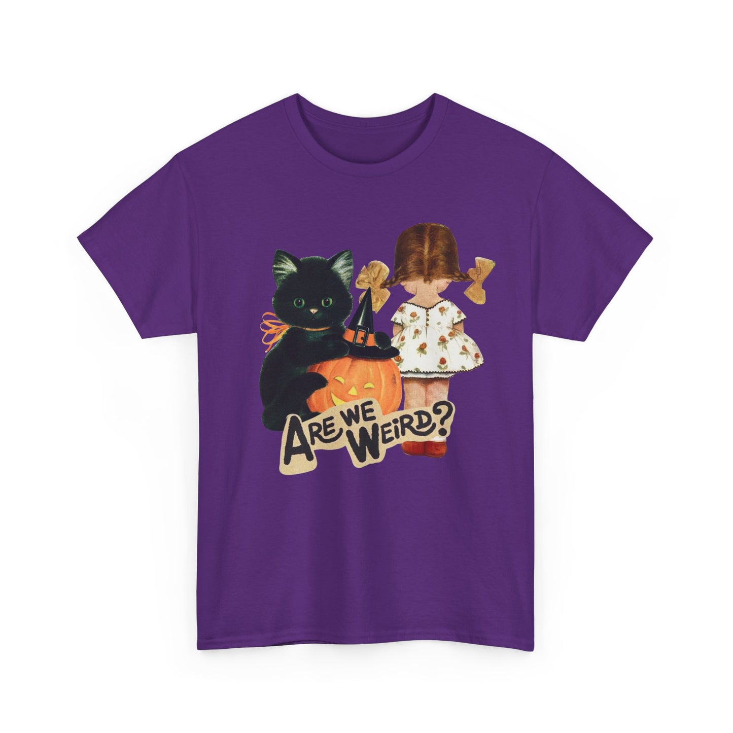Vintage Halloween Tee, Cat Lovers Shirt, Funny Quote T-Shirt, Kitschy, Halloween Costume Tee, Unisex Cotton Top, Gift for Her