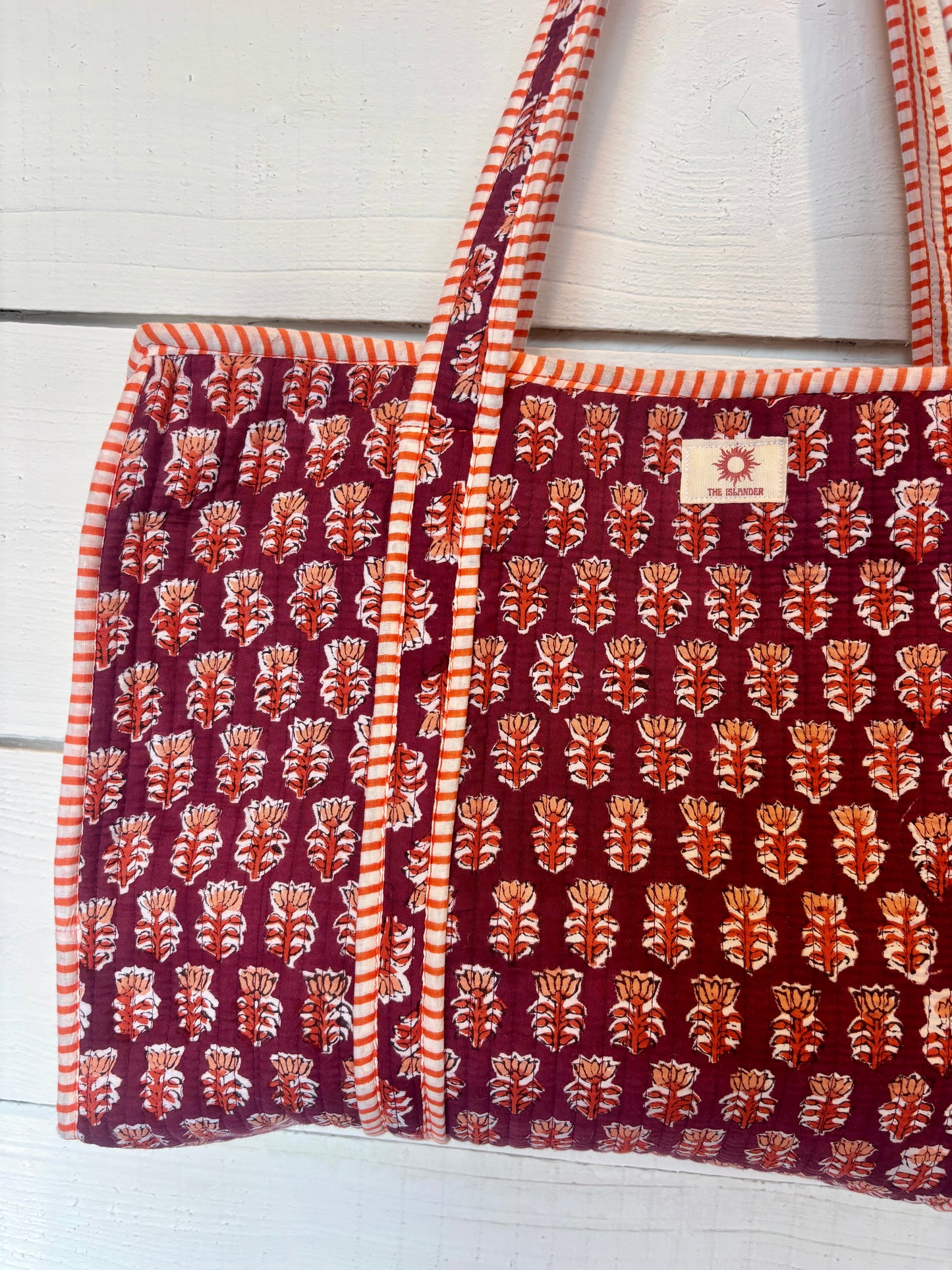 Spiced Violet Zipped Tote Bag