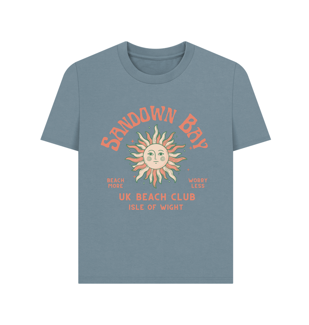 Stone Blue Printed T-shirt