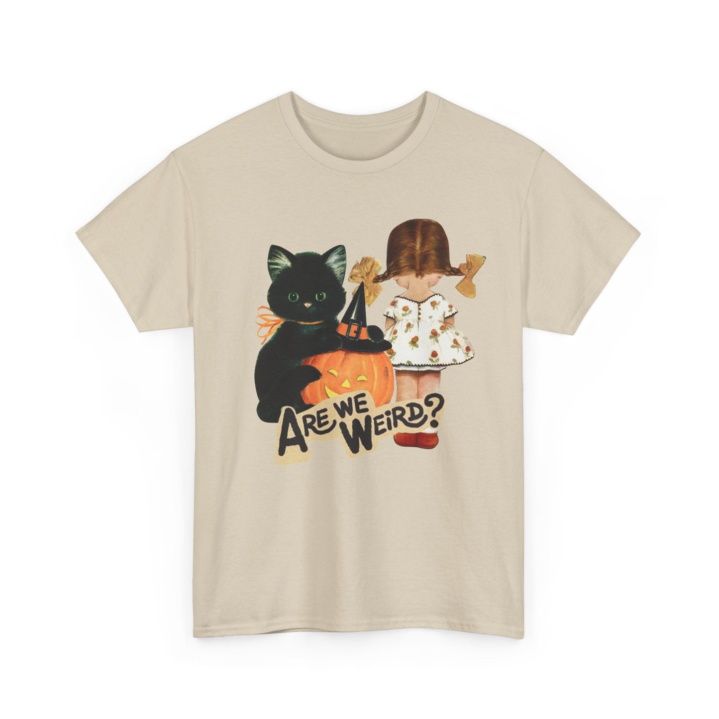 Vintage Halloween Tee, Cat Lovers Shirt, Funny Quote T-Shirt, Kitschy, Halloween Costume Tee, Unisex Cotton Top, Gift for Her
