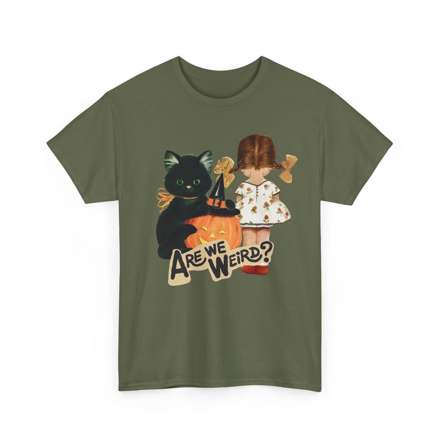 Vintage Halloween Tee, Cat Lovers Shirt, Funny Quote T-Shirt, Kitschy, Halloween Costume Tee, Unisex Cotton Top, Gift for Her
