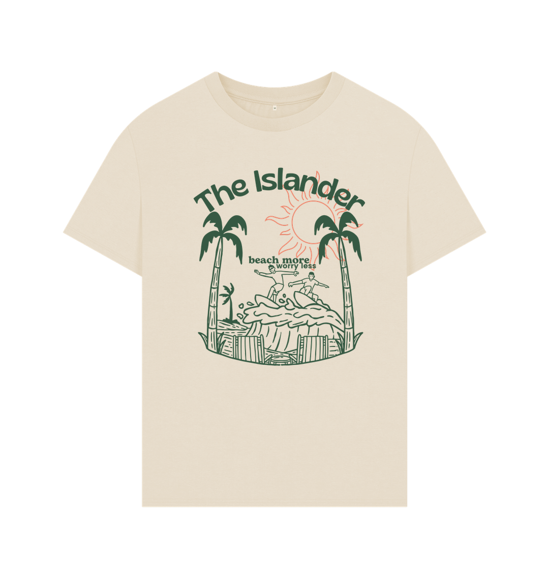 Oat The Islander - Beach More Worry Less - Unisex Oversized Style Tshirt