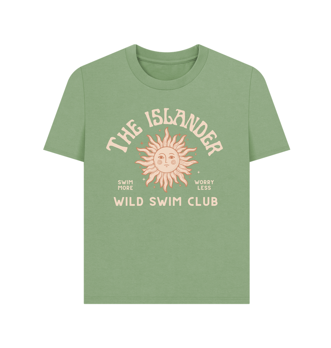 Sage The Islander - Wild Swimming Club - Women's T shirt - Isle of Wight
