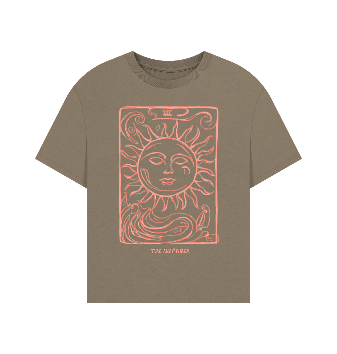 Willow Sun Tarot - Women's Oversized T- Shirt - Heavyweight Organic Cotton