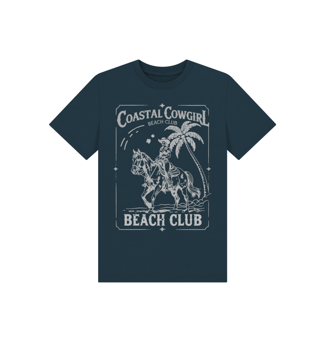 Denim Blue Printed Kids T-Shirt