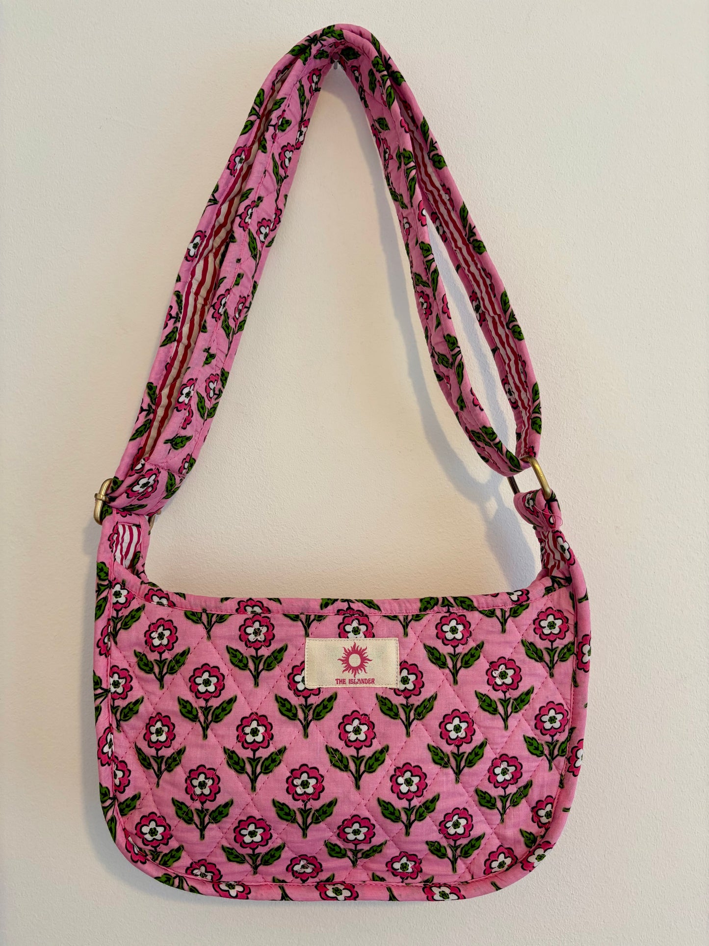 Pink Floral Side Midi