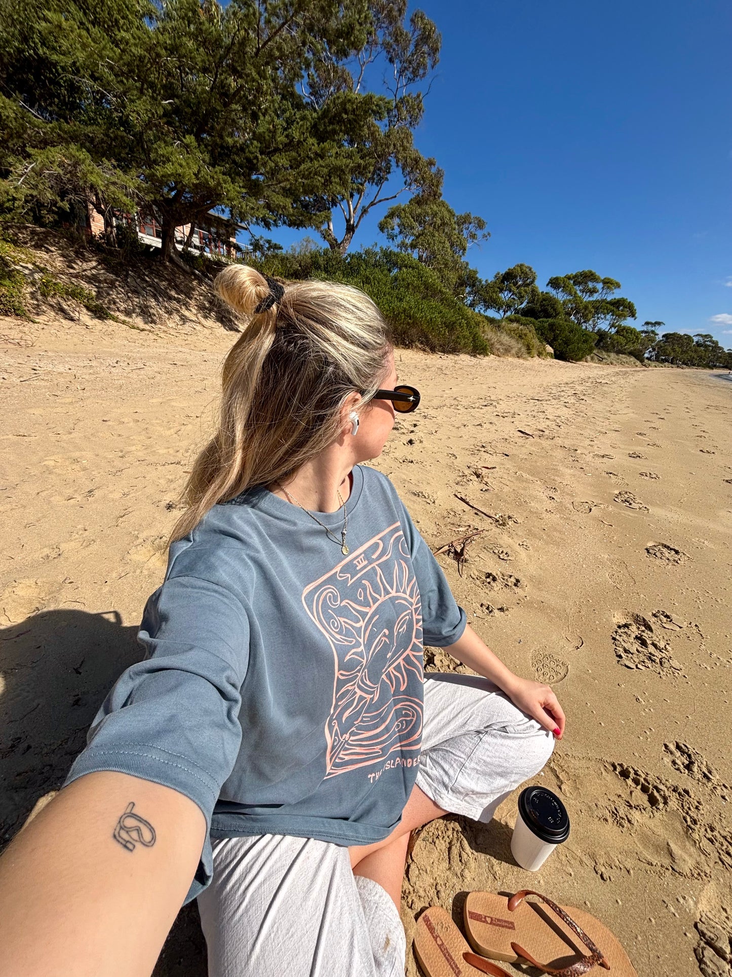 Sun Tarot - Women's Oversized T- Shirt - Heavyweight Organic Cotton