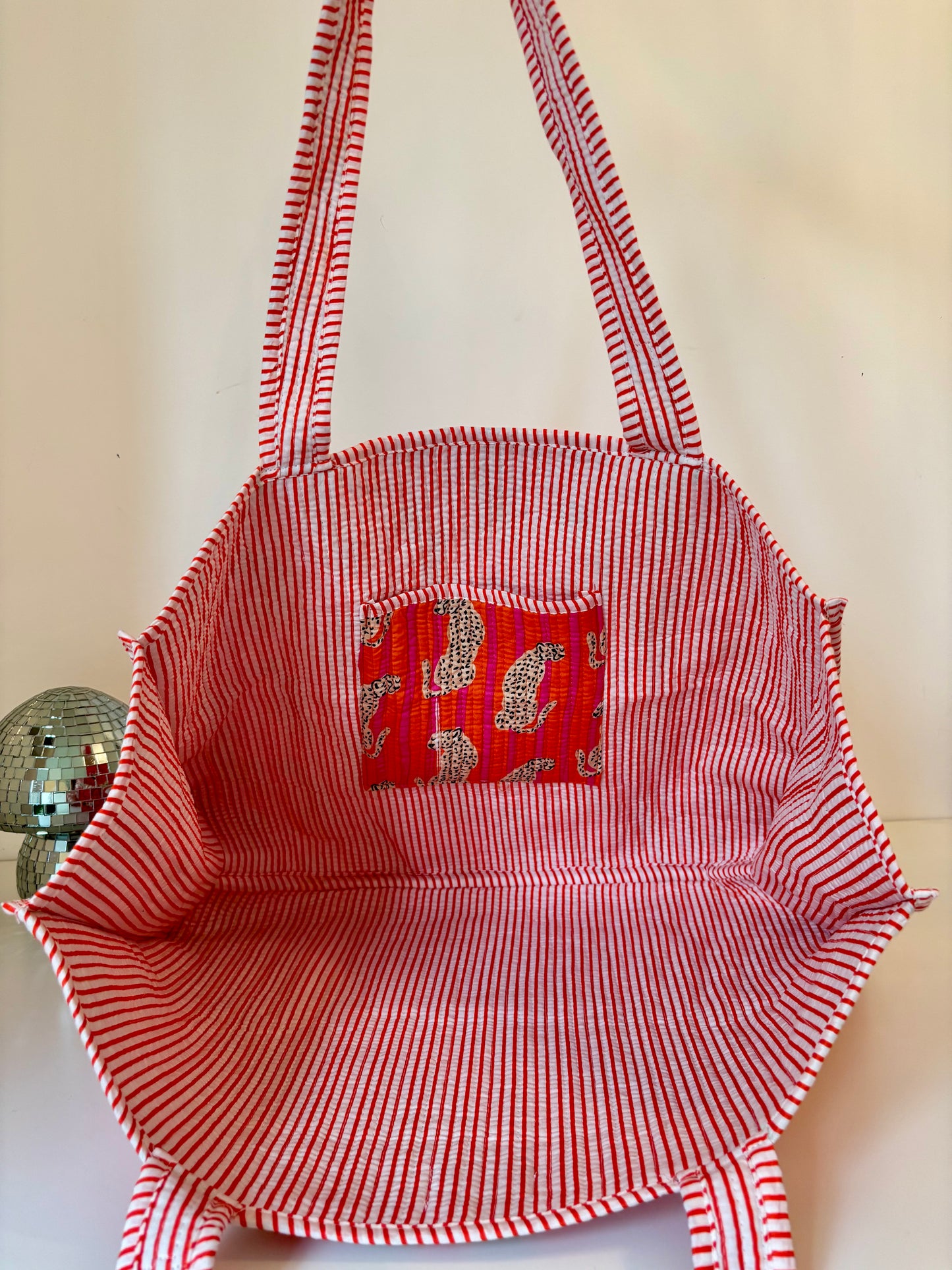 Leopard Print & Pink/Orange Leopard Tote Bags