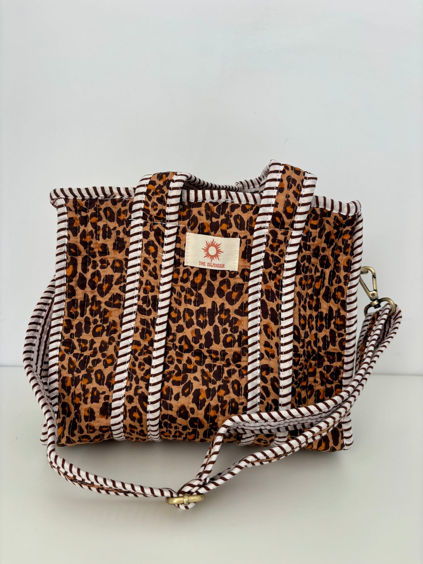 Leopard Print Mini Quilted Bag