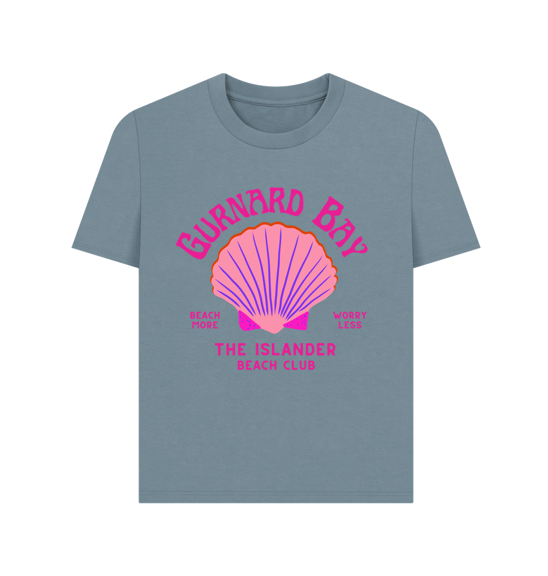 Stone Blue Printed T-shirt
