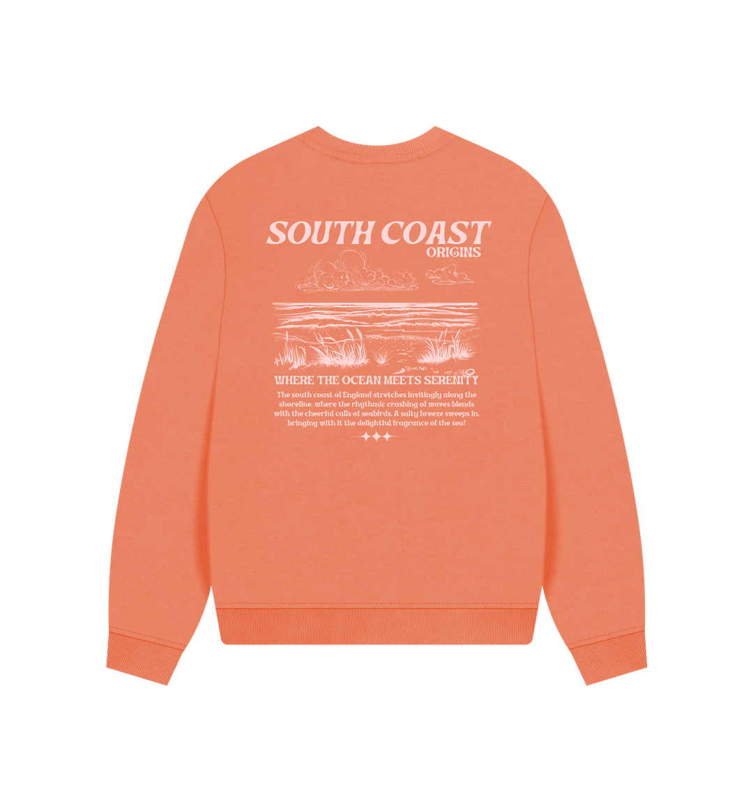 Apricot Printed Sweater Back