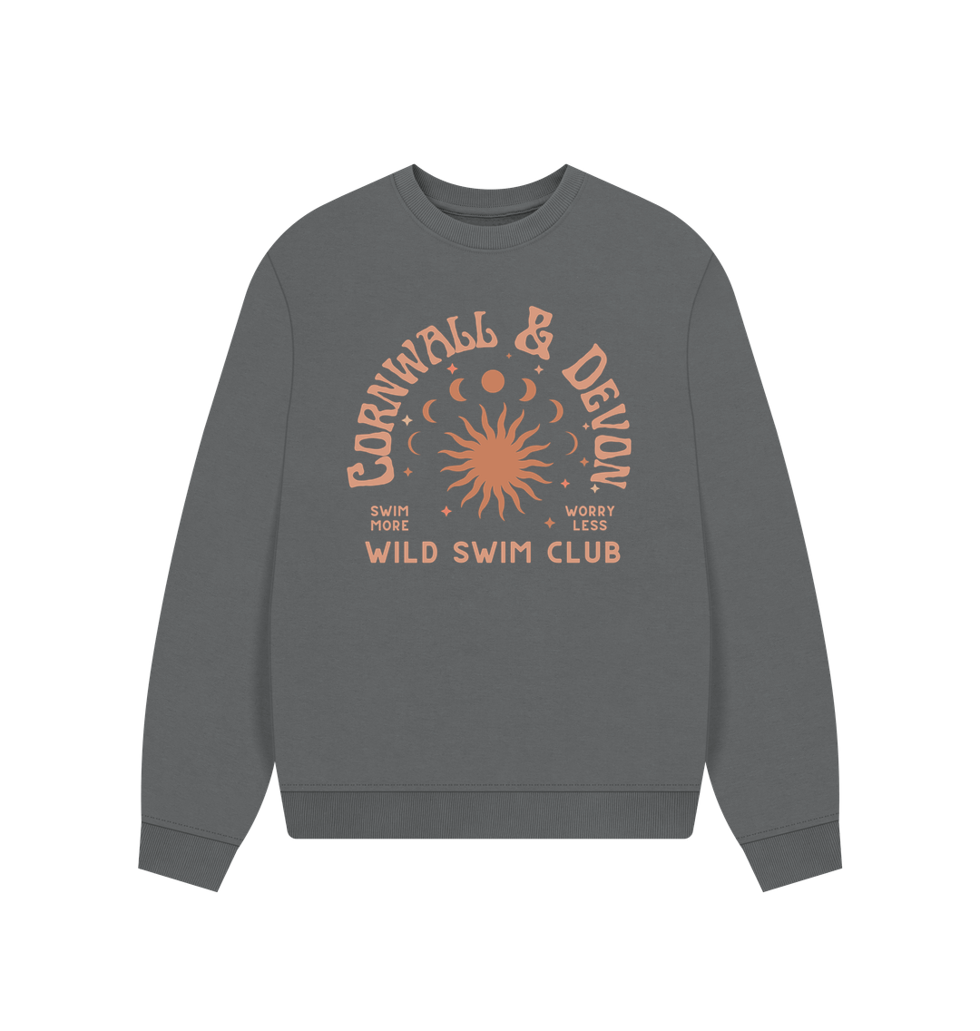 Slate Grey Printed Sweater