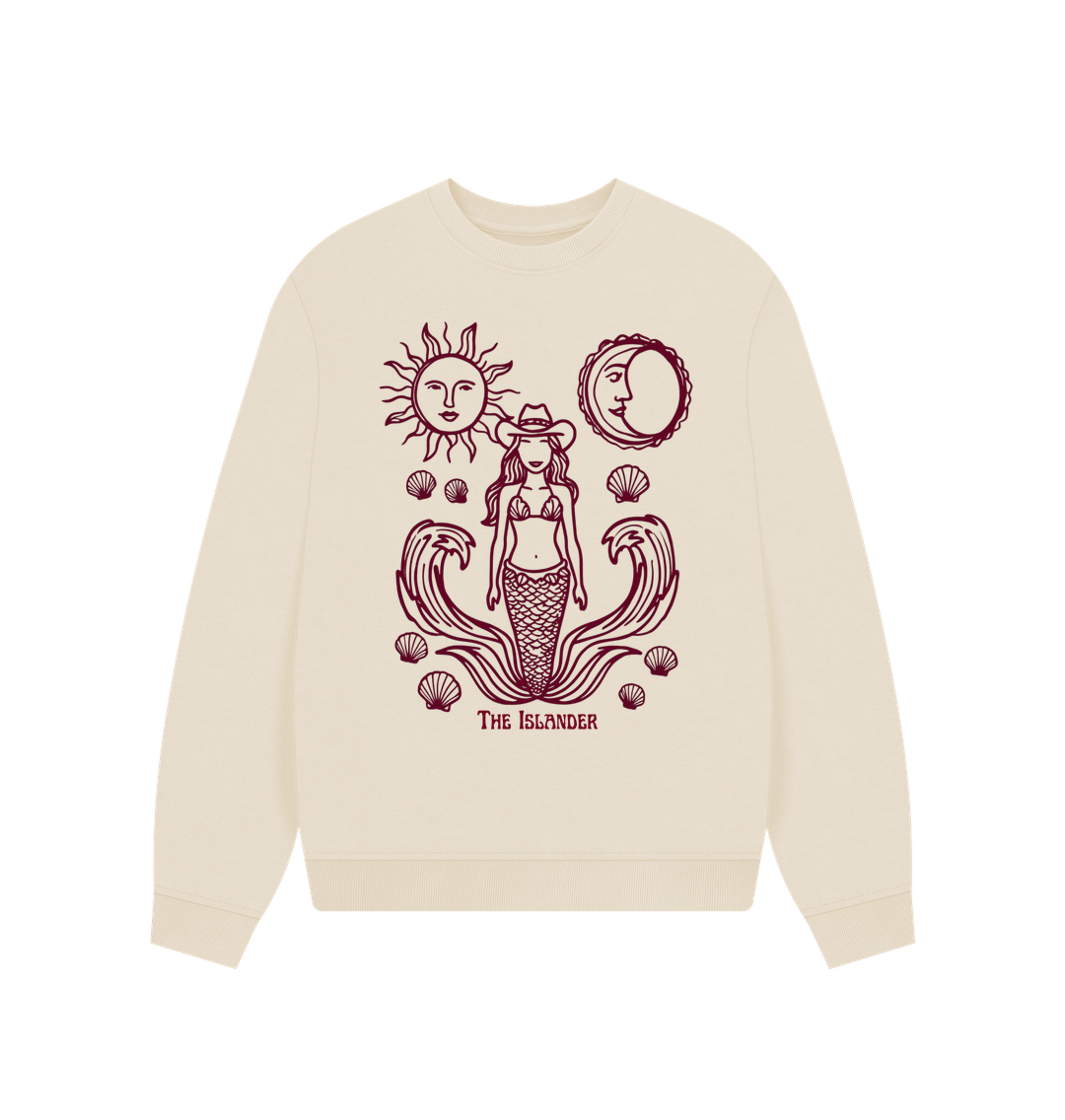 Oat Coastal Cowgirl - Women's Oversized Style Sweatshirt - Organic Cotton