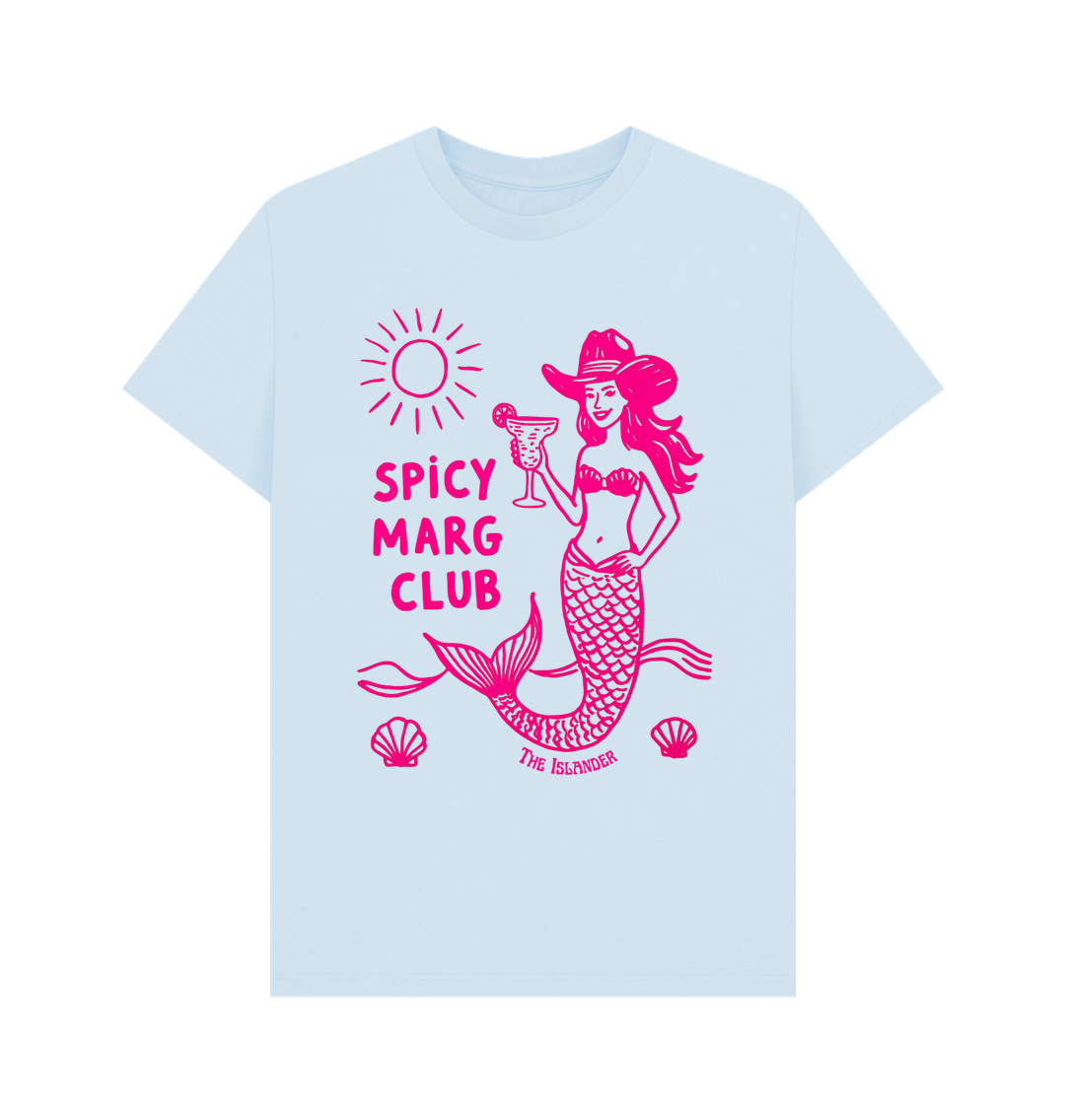Sky Blue Printed T-shirt