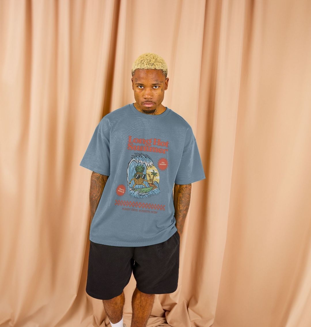 Long Hot Summer- Men/Unisex Oversized style Tshirt - The Islander