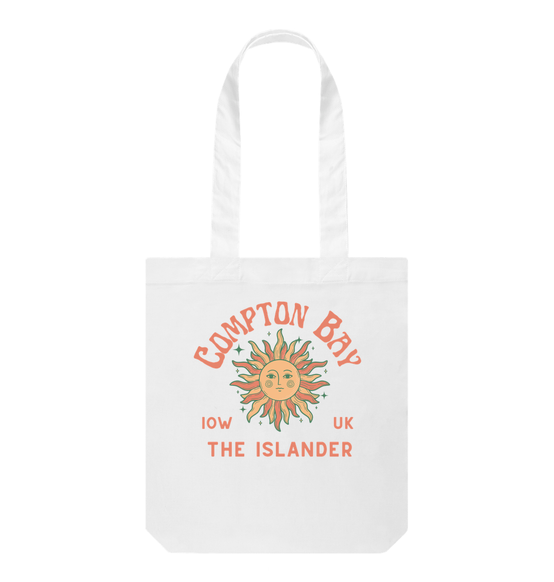 White Compton Bay - Tote Bag - The Islander - Sun and Moon