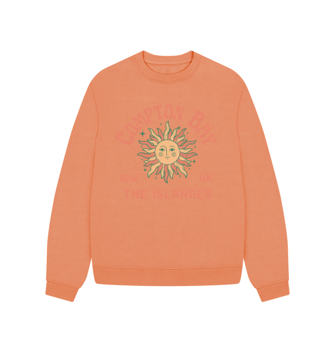 Apricot Compton Bay - Women's oversized sweatshirt - Sunshine and stars - The Islander