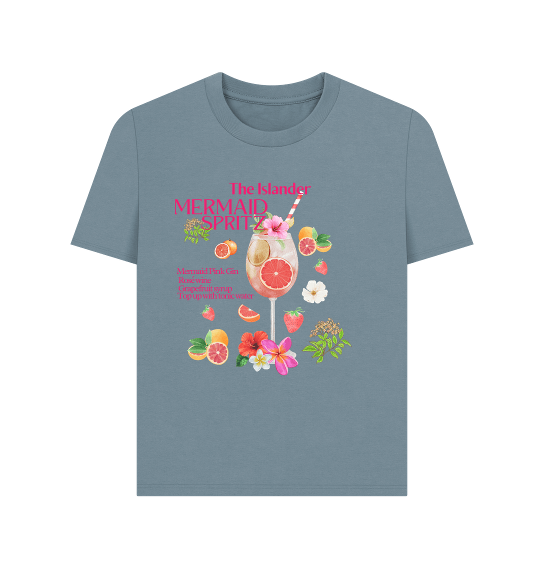 Stone Blue Mermaid Spritz - The Islander Cocktail - Women's Tshirt - Isle of Wight