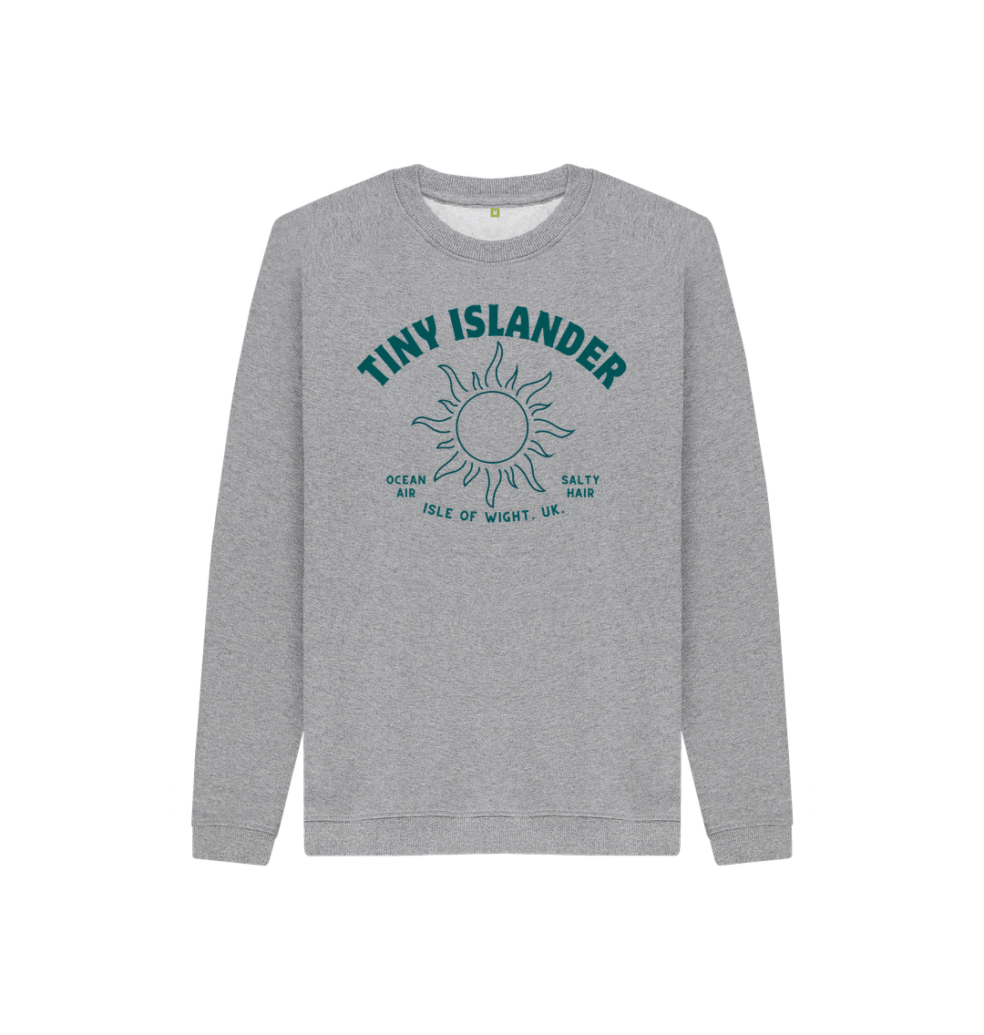 Athletic Grey Tiny Islander - Blue writing - Kids Sweatshirt