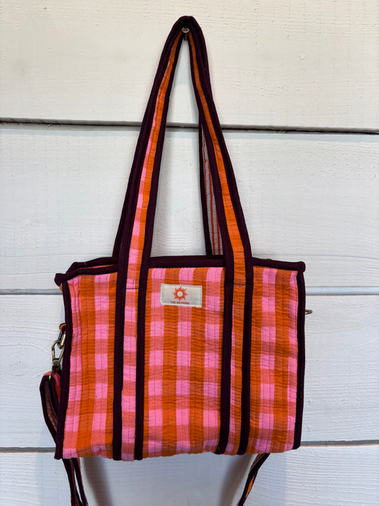Orange & Pink Mini Tote Bag