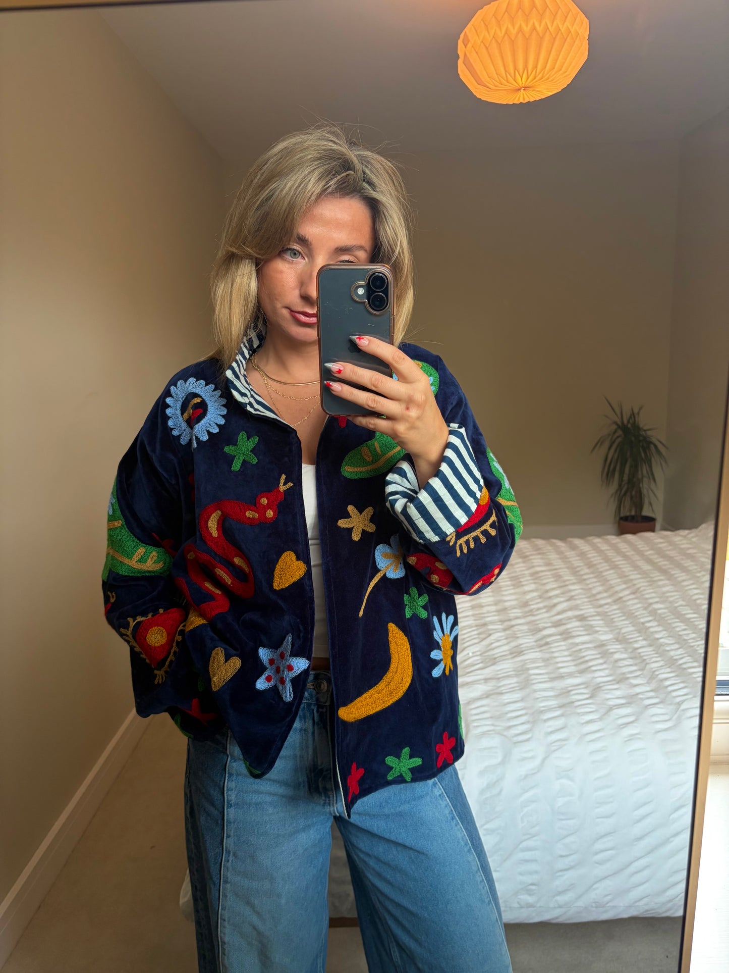 Cowgirl/Western Embroidered Velvet Jacket