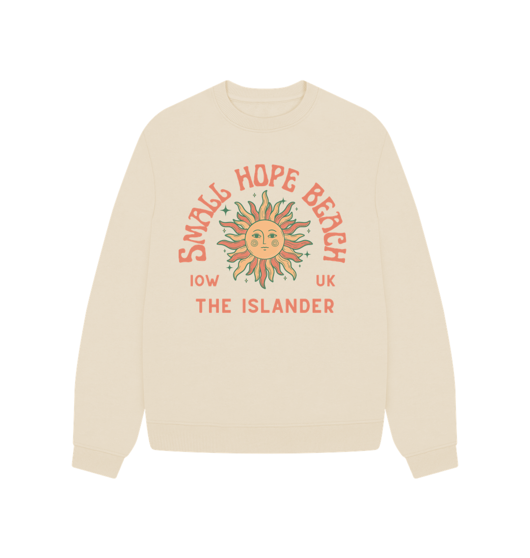 Oat Small Hope Beach - Women's oversized sweatshirt - Sunshine and stars - The Islander