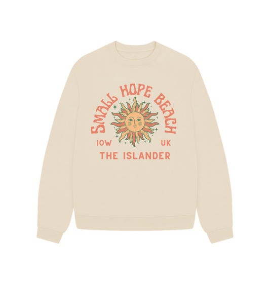 Oat Small Hope Beach - Women's oversized sweatshirt - Sunshine and stars - The Islander