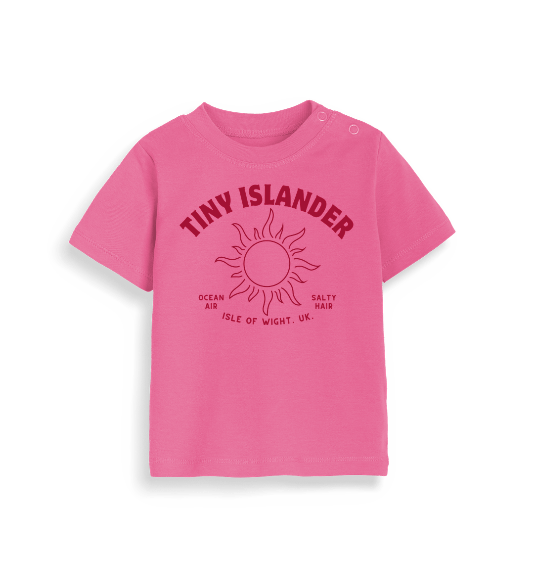 Organic Fuchsia Tiny Islander - Organic Cotton Baby T Shirt