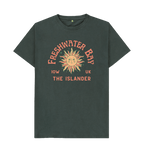 Dark Grey Freshwater Bay - Mens\/Unisex Tshirt - Sunshine and stars - The Islander