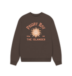 Chocolate Priory Bay - Women's Oversized Sweatshirt - The Islander