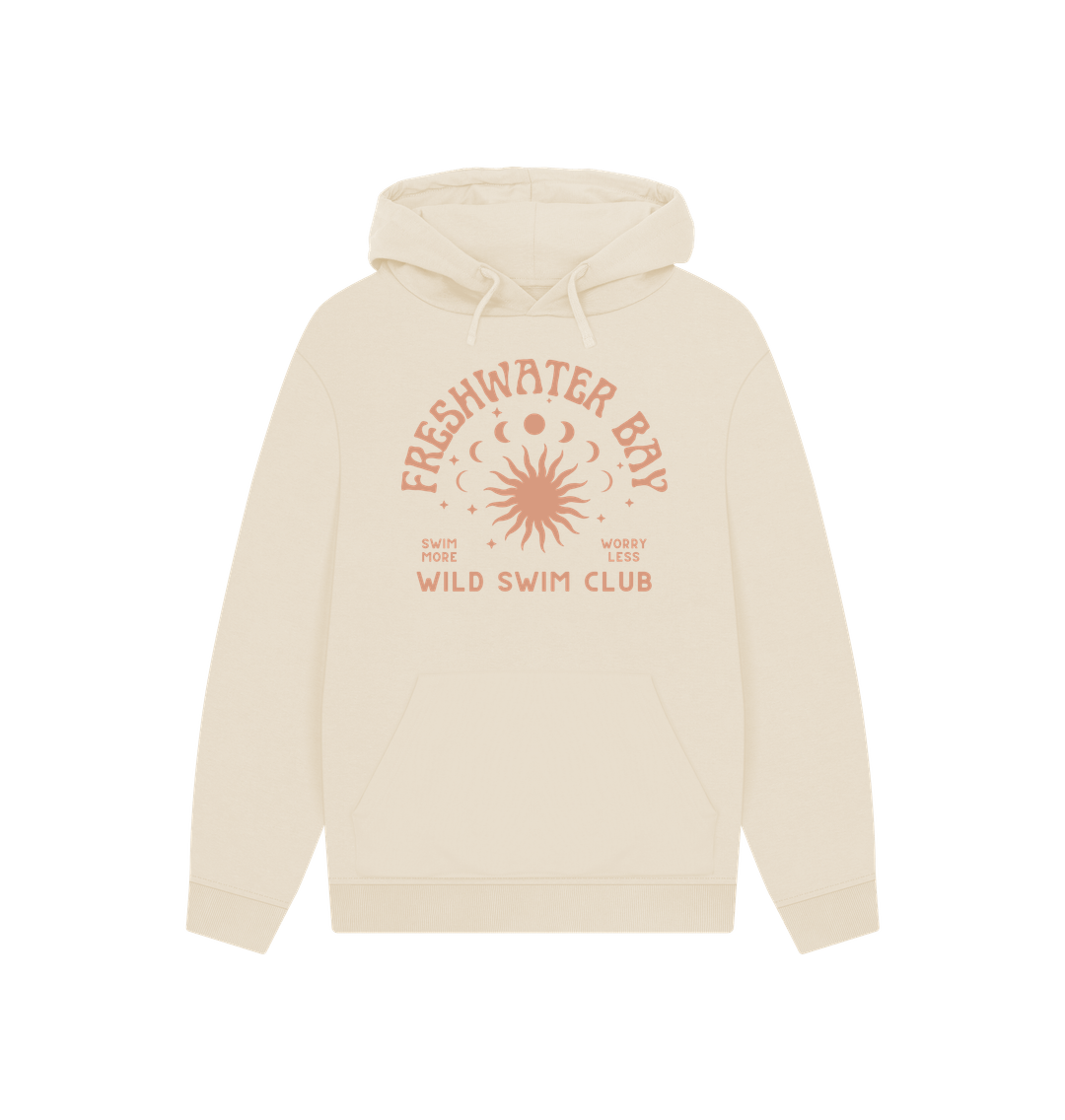 Oat Freshwater Bay - Wild Swim Club - Unisex Oversized Fit Hoodie - Organic Cotton