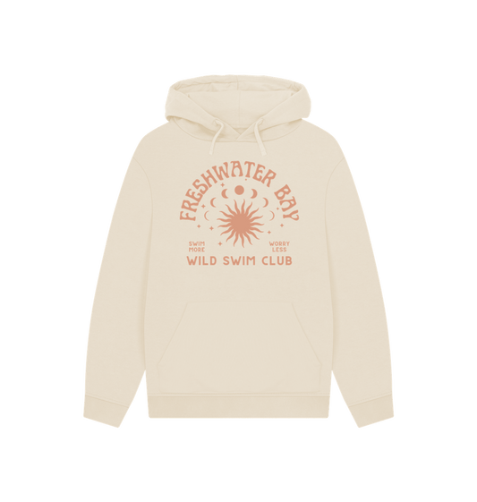 Oat Freshwater Bay - Wild Swim Club - Unisex Oversized Fit Hoodie - Organic Cotton