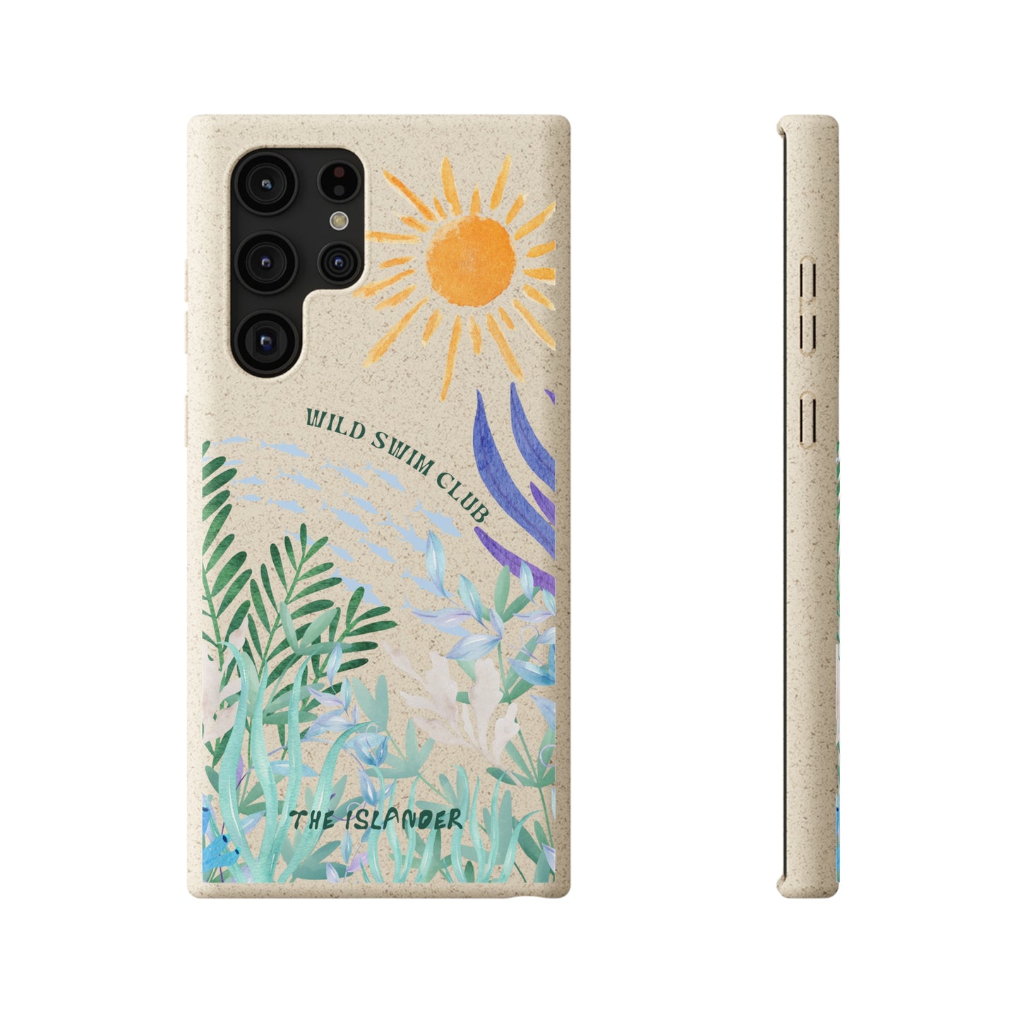 Wild Swimming  - Biodegradable Phone Case - Made from Natural Materials