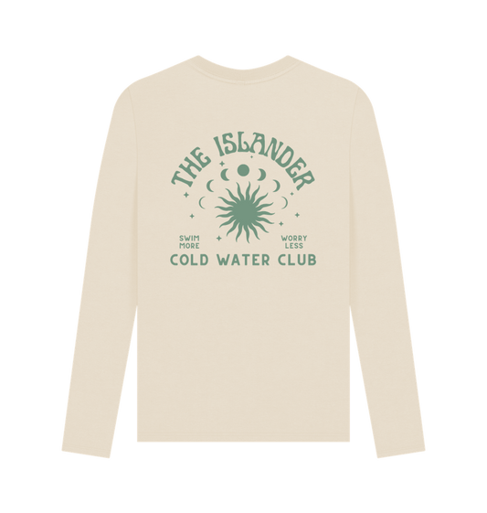 Oat Cold Water Club - Unisex Long Sleeve T Shirt - The Islander - Cold Water Swimming