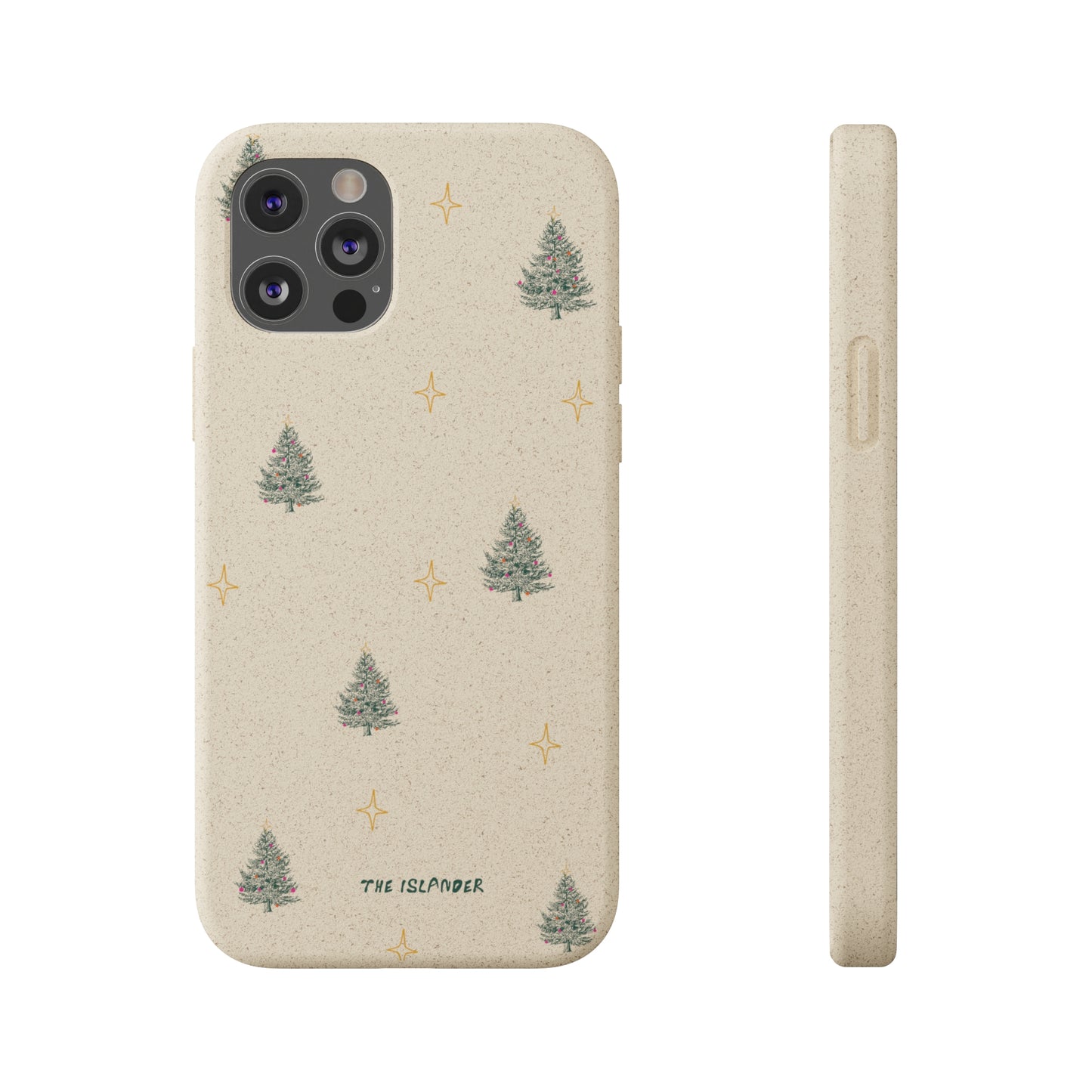 Christmas Trees & Stars - Biodegradable Phone Case - Made from Natural Materials