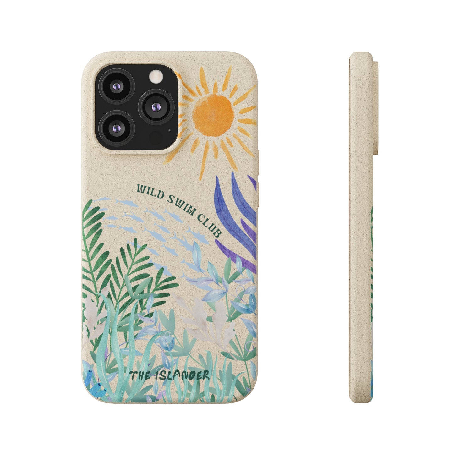 Wild Swimming  - Biodegradable Phone Case - Made from Natural Materials