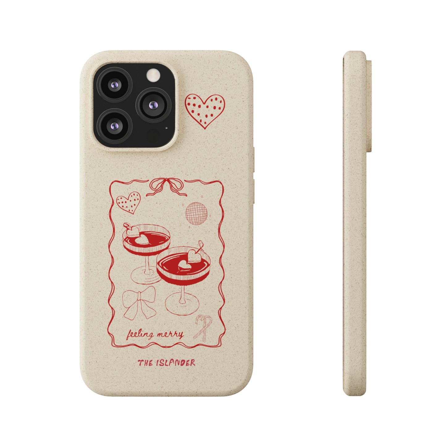 Feeling Merry - Biodegradable Phone Case - Made from Natural Materials